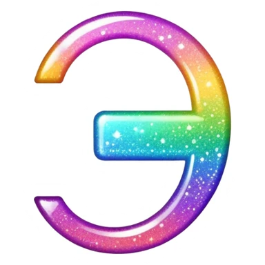 sparkling sign with sparkles, no face sticker