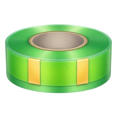 emoji of warm light green tape sticker