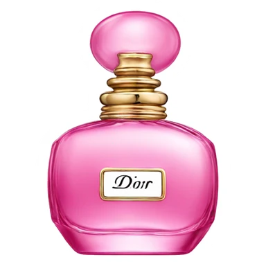 pink dior perfume bottle sticker