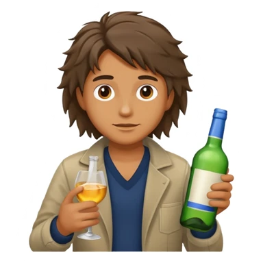 A person alcholic sticker