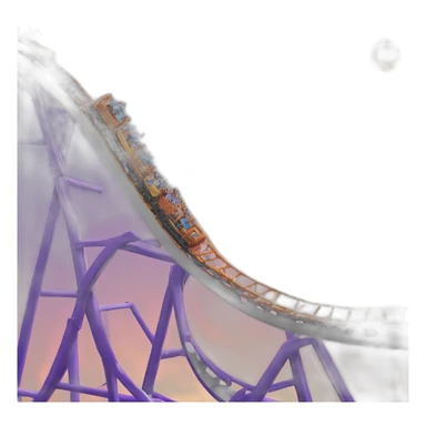 Roller coaster with background of a calendar showing 29th October sticker
