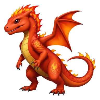 Guilmon-Salandit-Charmeleon-Fakémon-hybrid-creature (full body)  sticker