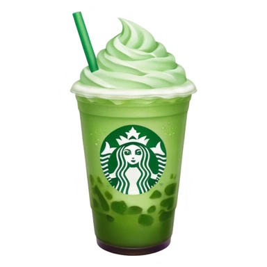 Starbucks Iced Matcha With Purple Cold Foam sticker