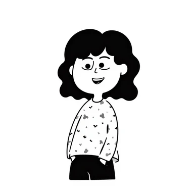 smiling girl sticker