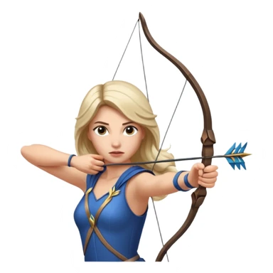 diana de tiro con arco sticker