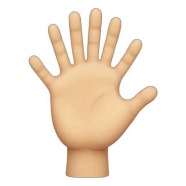 Hand with 8 fingers sticker