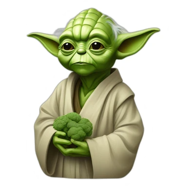 yoda smoking brocoli sticker