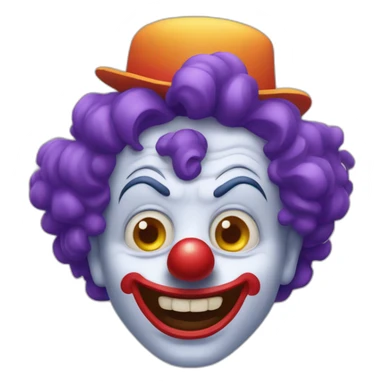 Méchant clown qui fait peur sticker