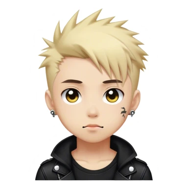 Cute Edgy Attractive Gorgeous Kawaii Anime Punk boy sticker