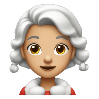 Christmas girl sticker