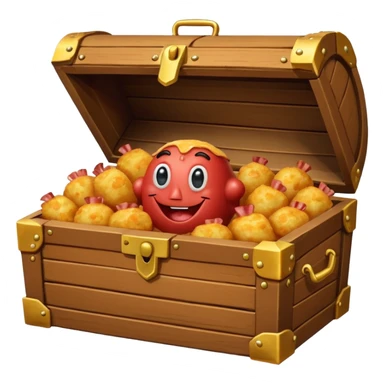 Mr. Krabs’ Cheesy Bacon Tots is aCrispy, coin-shaped tots filled with gooey cheese, savory bacon bits, and fluffy potatoes. Served in a treasure chest carton, they're a crispy, cheesy jackpot straight with a face sticker