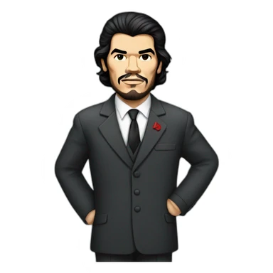 Ernesto Che Guevara in suit and tie sticker