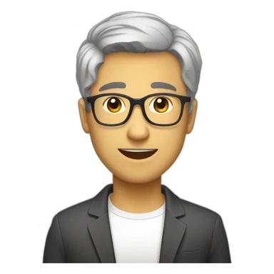 GG écrit en version dessin animé sticker