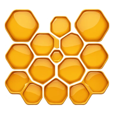 honeycomb single hexagonal cell sticker