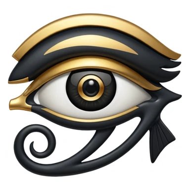 eye of horus blac sticker
