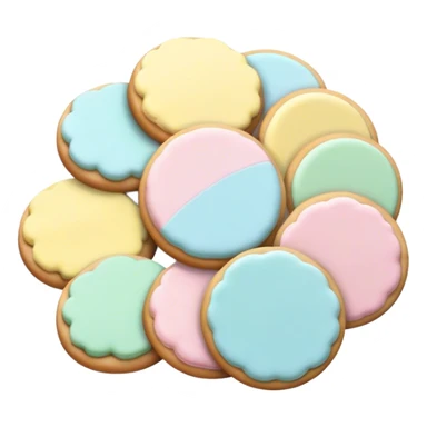 Pastel springtime cookies  sticker