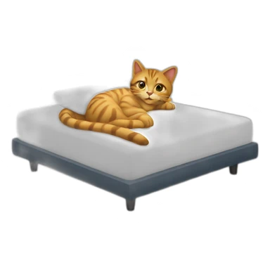 Chat sur lit sticker