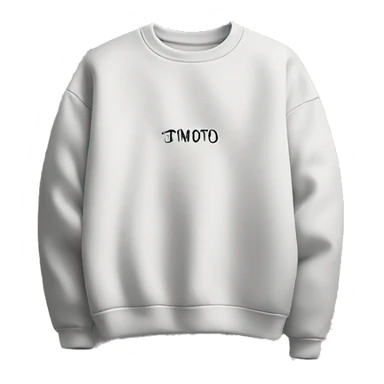 Crewneck with a small inscription on the right side in the corner TONOS sticker