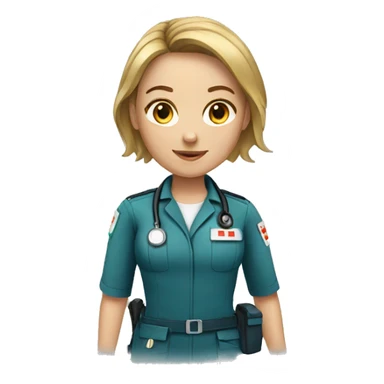 Paramedic female sticker