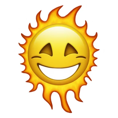 smiley with fire eyes sticker