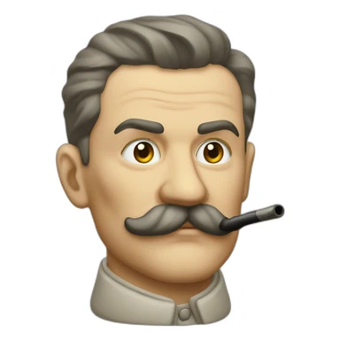 Josef Staline qui fume une pipe sticker