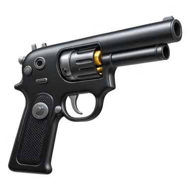Emoji with gun sticker