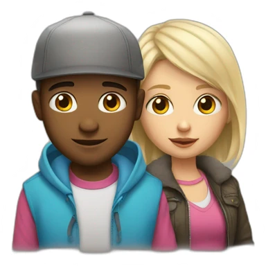 Masha and Mishka sticker