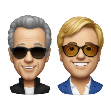 Billy joel and elton john sticker