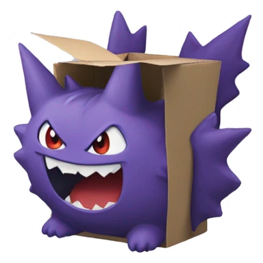 Gengar in the move box  sticker