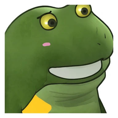 Ground yellow face emoji smiling with no eyes sticker