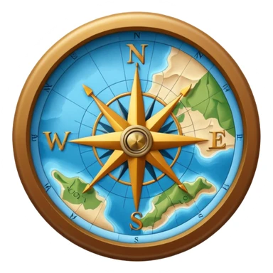 Map for hiking sticker