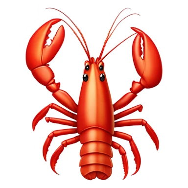 Yummy lobster food sticker