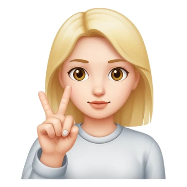 girl holding up the middle finger sticker