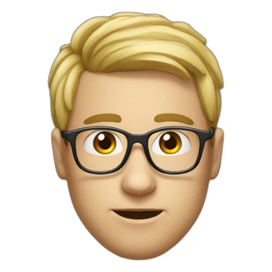 nerd avec un mouchoir dans le nez sticker