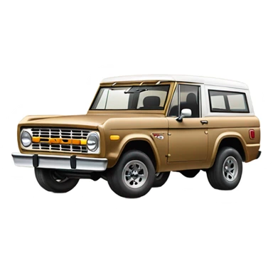 Ford bronco with tan dog sticker