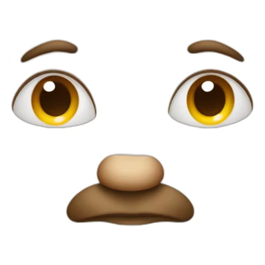 Turned up nose sticker