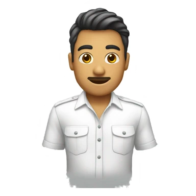 Camisa blanca sticker