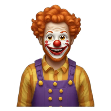 ginger clown sticker