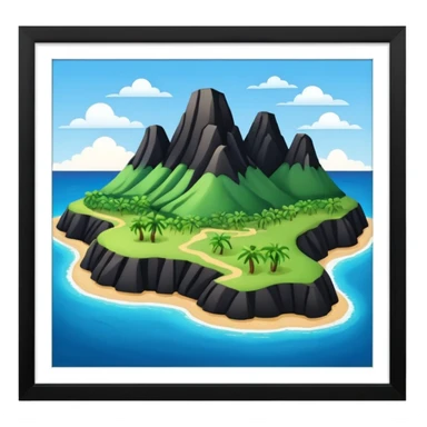Forme de la terre de la Guadeloupe sticker