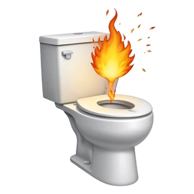 Toilet boom sticker