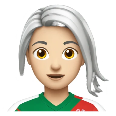 white woman playing rugby for wales sticker