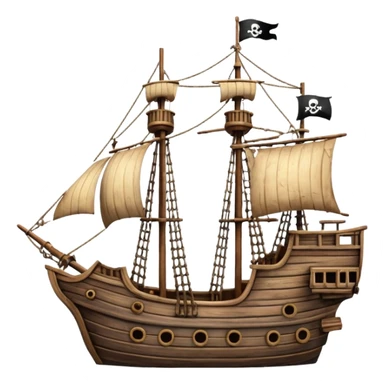 pirate ship sticker