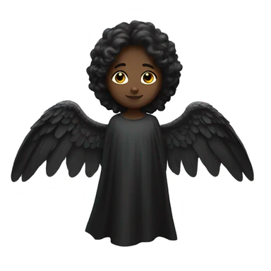 black angel wings sticker