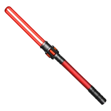 A red lightsaber sticker