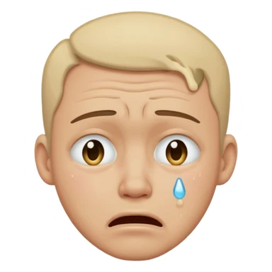 A man crying and mewing sticker