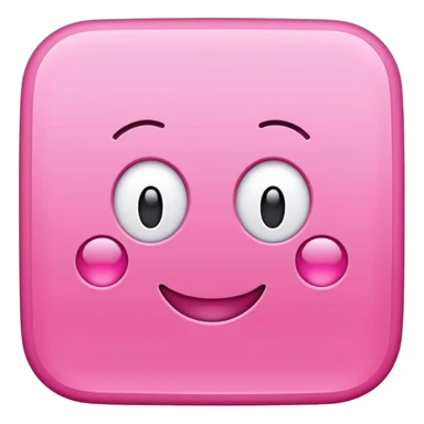 Pink square with 'OK' text sticker