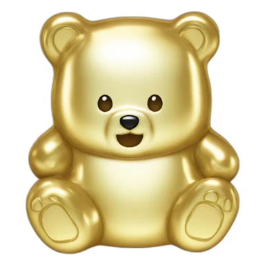 gummy bear gold sticker