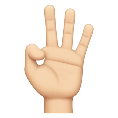 Hand with only pinky and thumb sticker