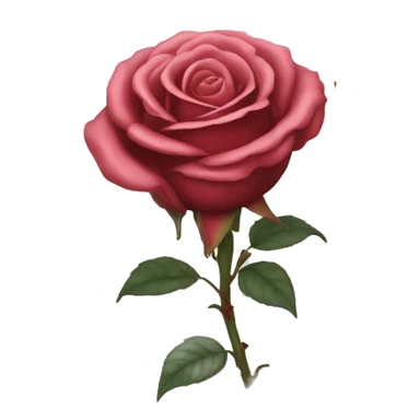 Rose fanée morte sticker