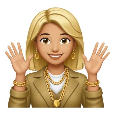 sinal com as mãos do cantor JUL sticker